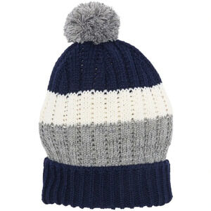American Needle Pom Knit Stripped Beanie